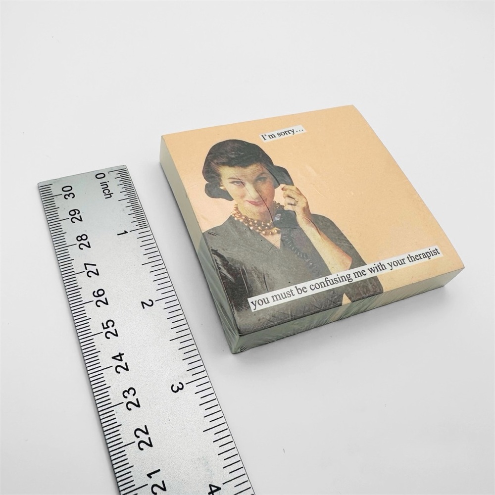 ★ NWT Anne Taintor Funny Sticky Notes - Color Peach ★ - Picture 10 of 13